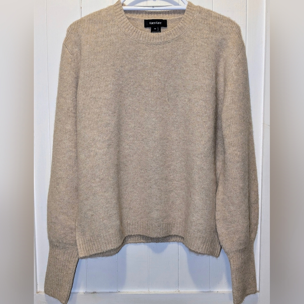 Karen Kane Medium Beige Crew Neck Sweater NWOT